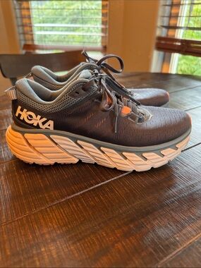 Hoka Women's Athletic Shoes in Navy Blue and White